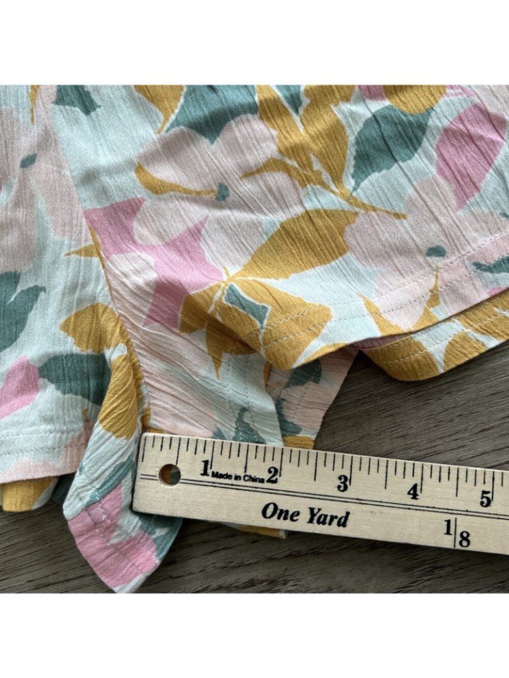 ONeill Gabi Floral Pull On Shorts Girls XL Viscose Beach Summer Smocked NWT - Picture 5 of 10